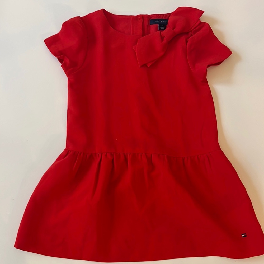 Tommy Hilfiger red dress with bowa